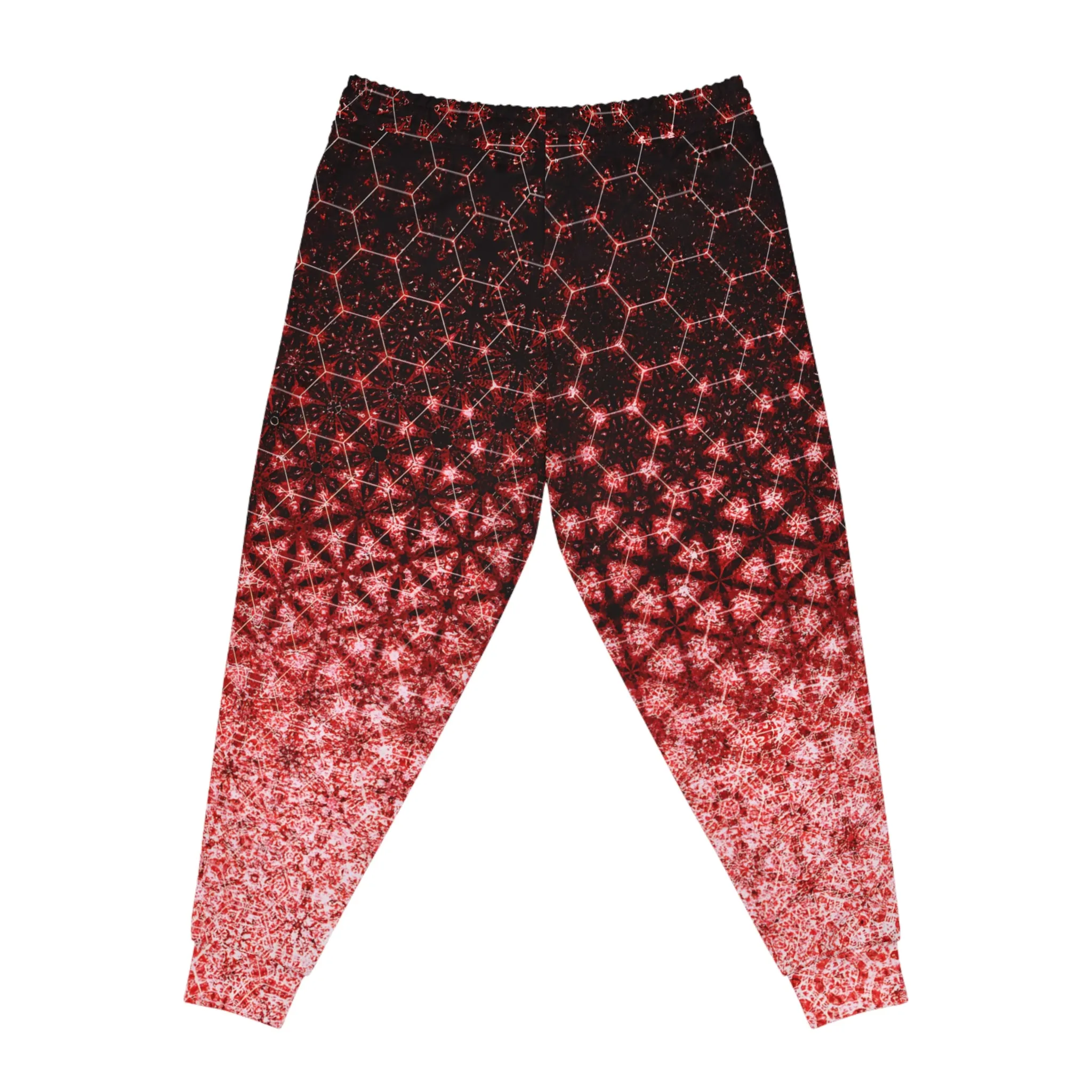 Sacred Geometry Meta Zen Red Unisex Joggers - All-Over Print Sublimation - Unique Spiritual Design