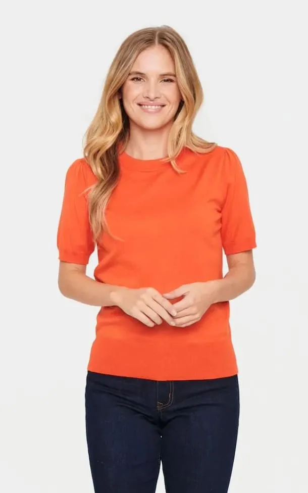 Saint Tropez- Mila Short Sleeve Pullover