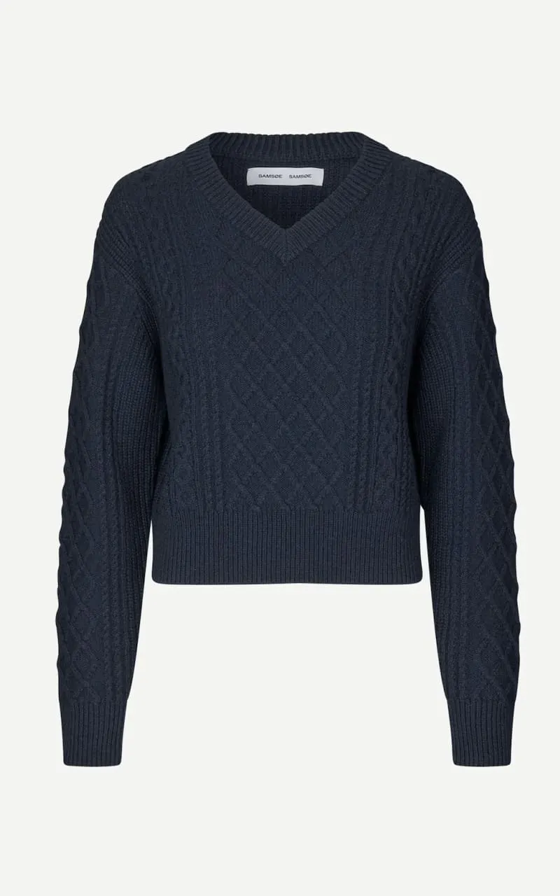 Samsoe- Sadene V-Neck Sweater