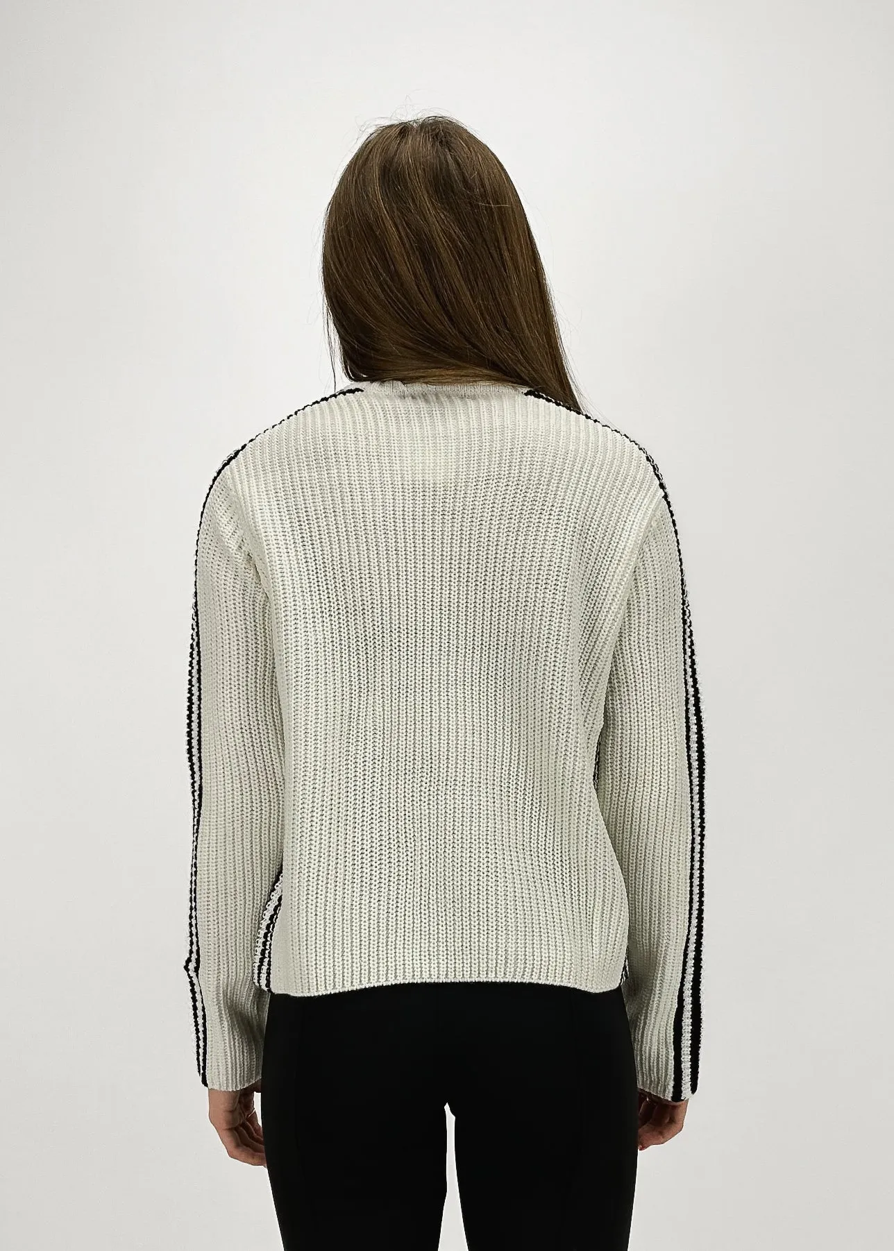 Sanctuary Clothing Sporty Stripe Mock Sweater