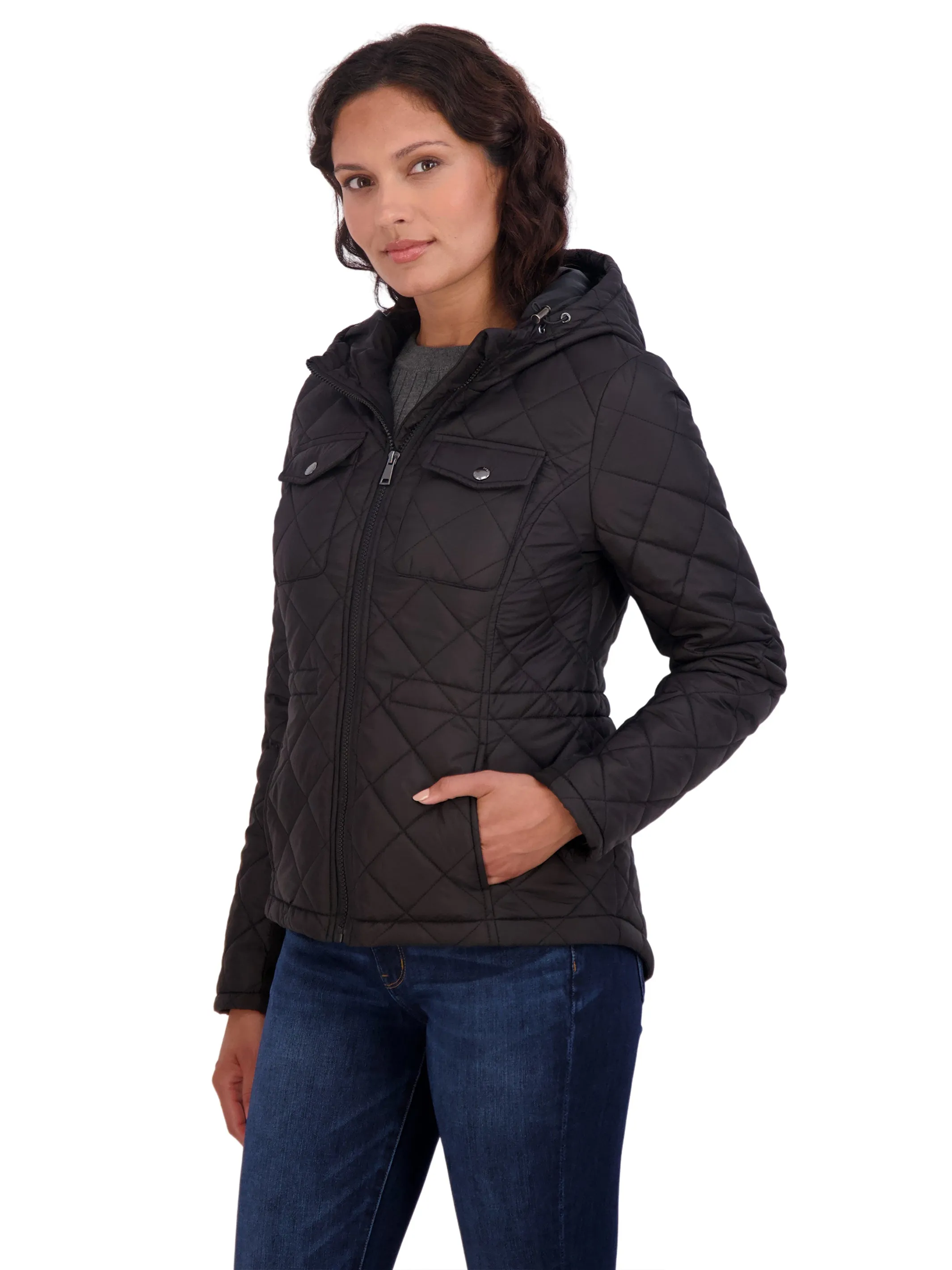 Sebby Junior's  Quilted Jacket with Hood