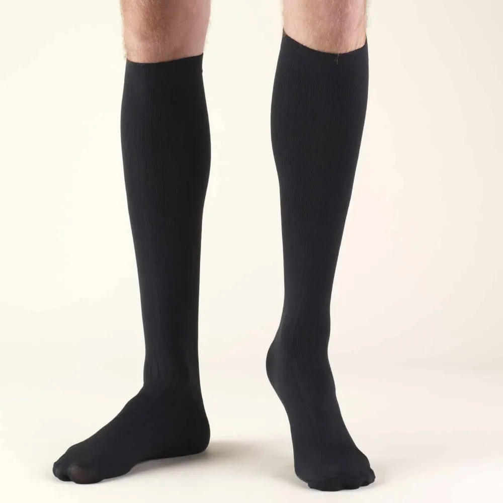 Second Skin Men's 30-40 mmHg Dress Knee High Socks