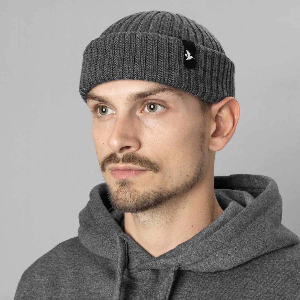 SEELAND Norite Beanie - Merino Wool - Grey Melange