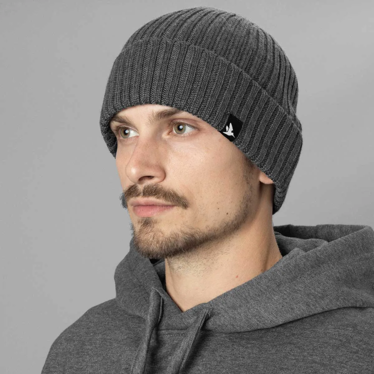 SEELAND Norite Beanie - Merino Wool - Grey Melange