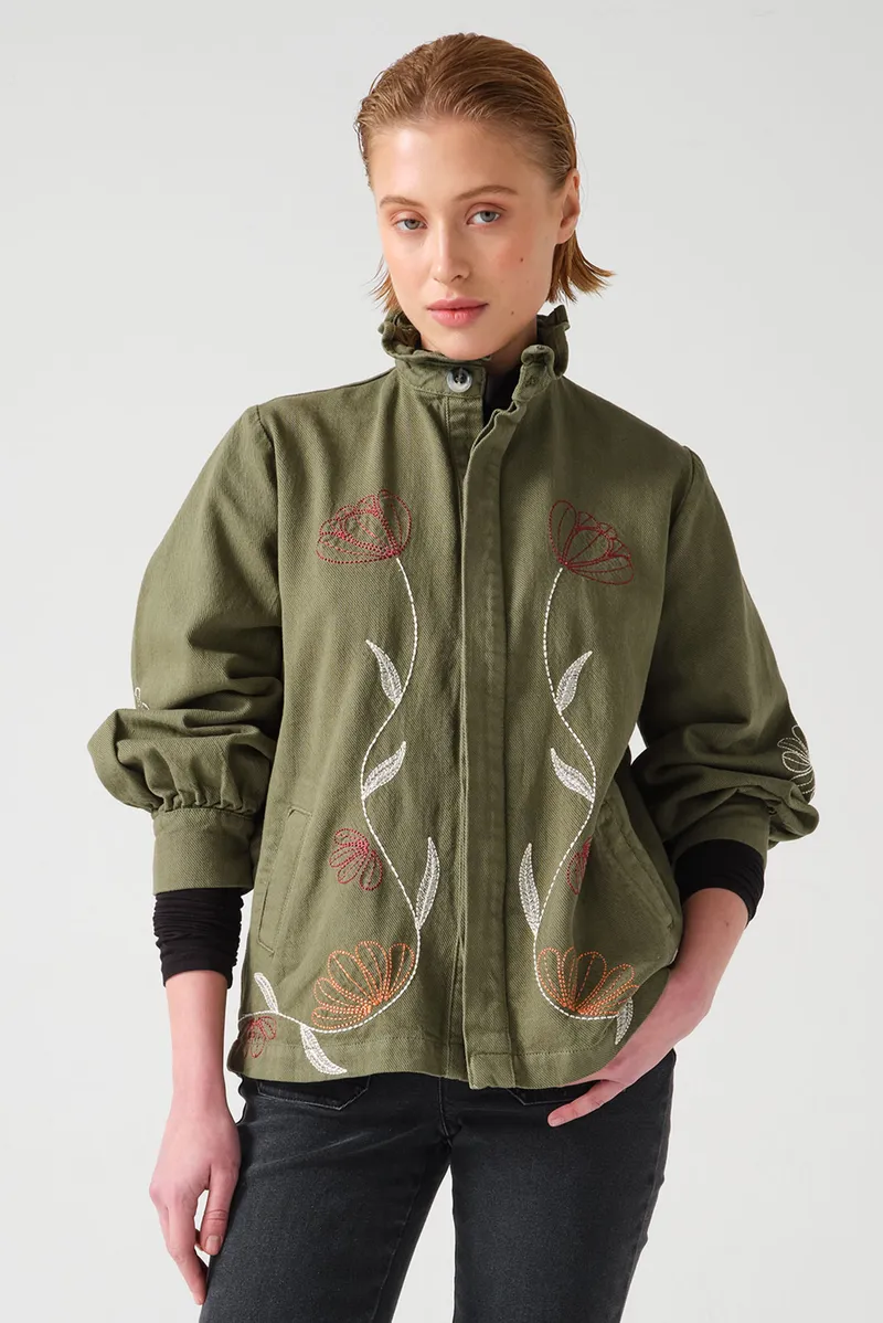 seventy   mochi Flor Pablo Jacket in Khaki