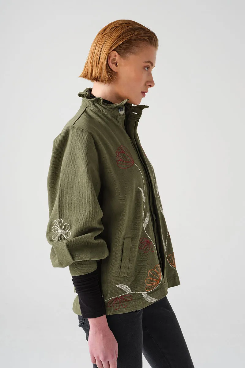 seventy   mochi Flor Pablo Jacket in Khaki