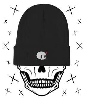 SKULL LOVE Embroidered Beanie