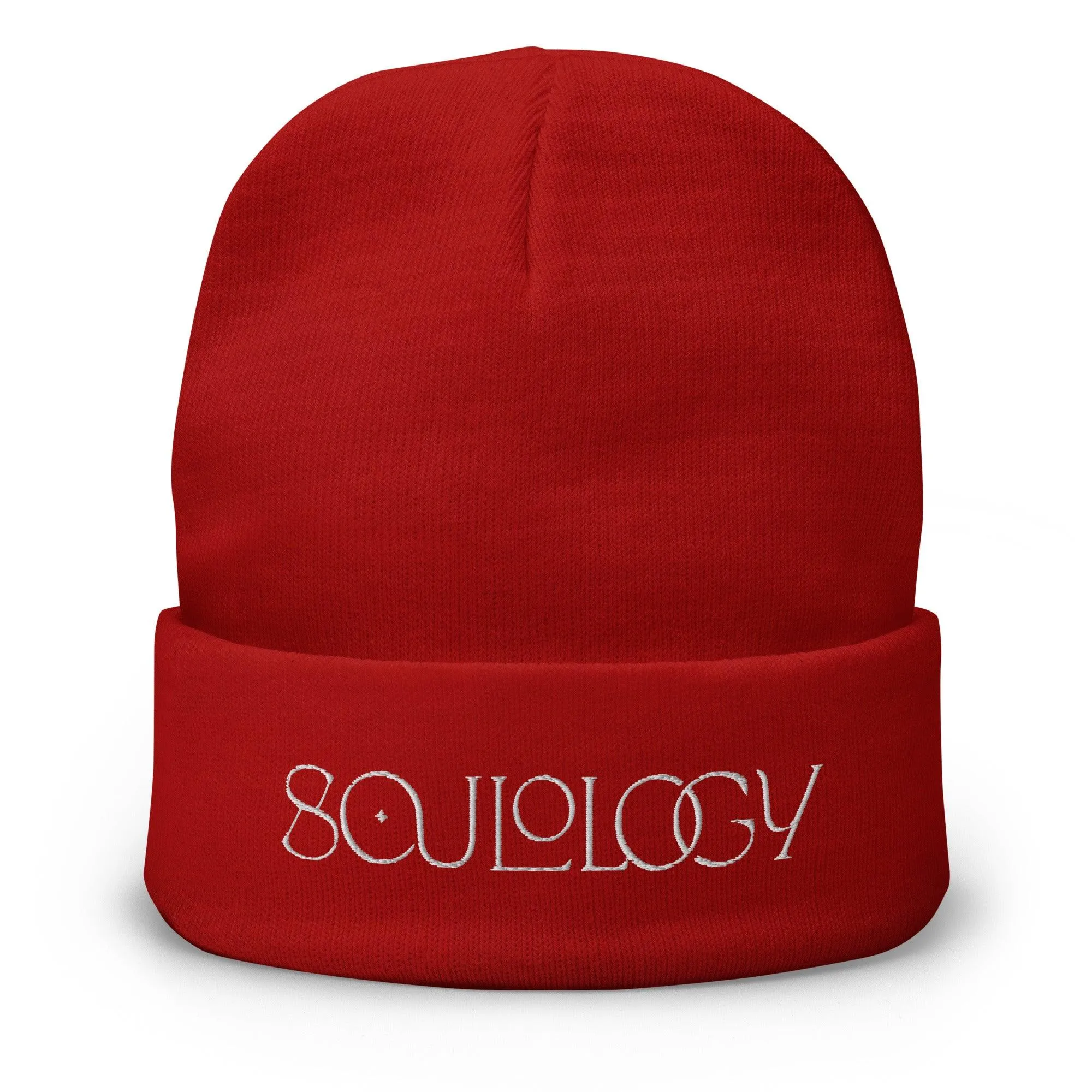 Soulology Text Embroidered Beanie