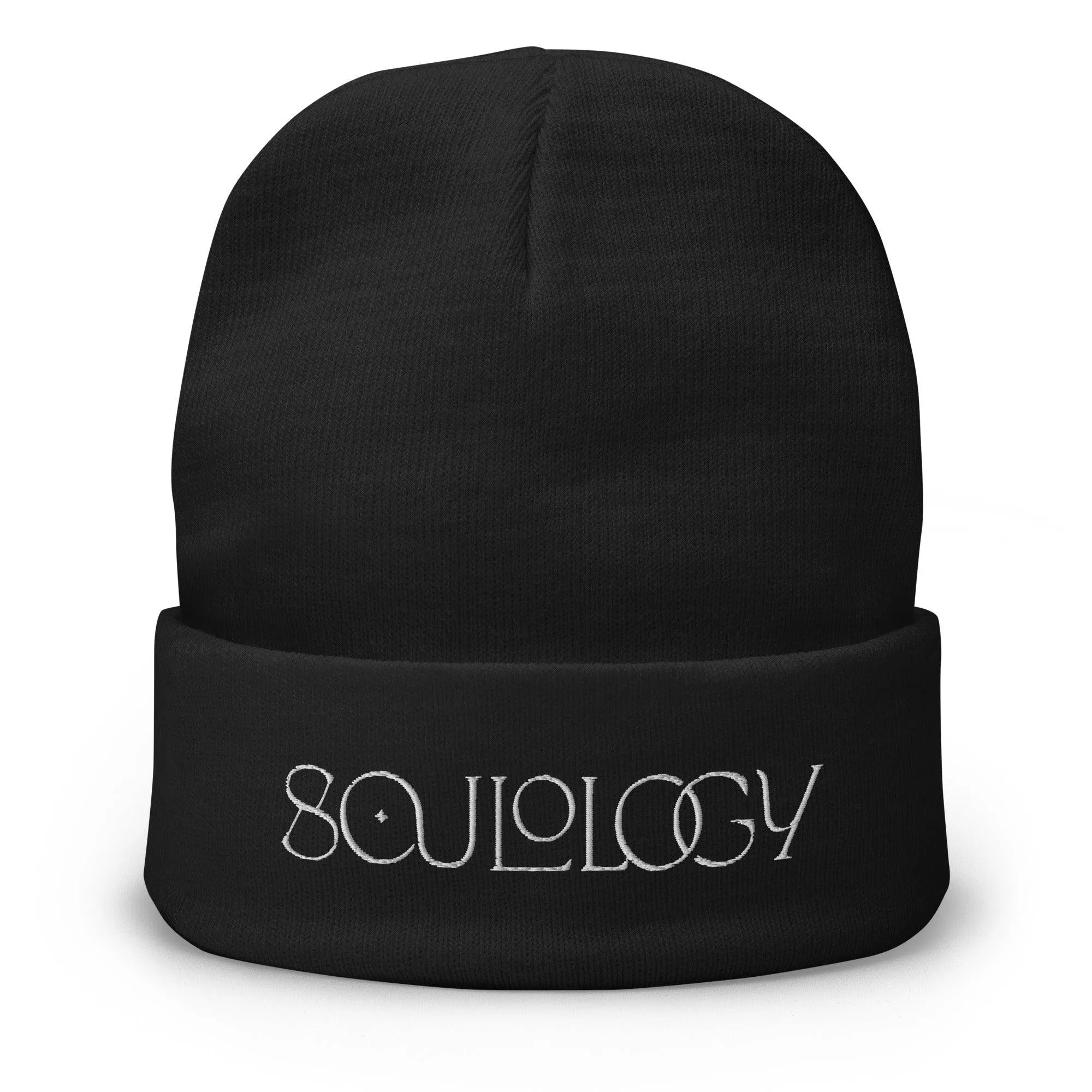 Soulology Text Embroidered Beanie