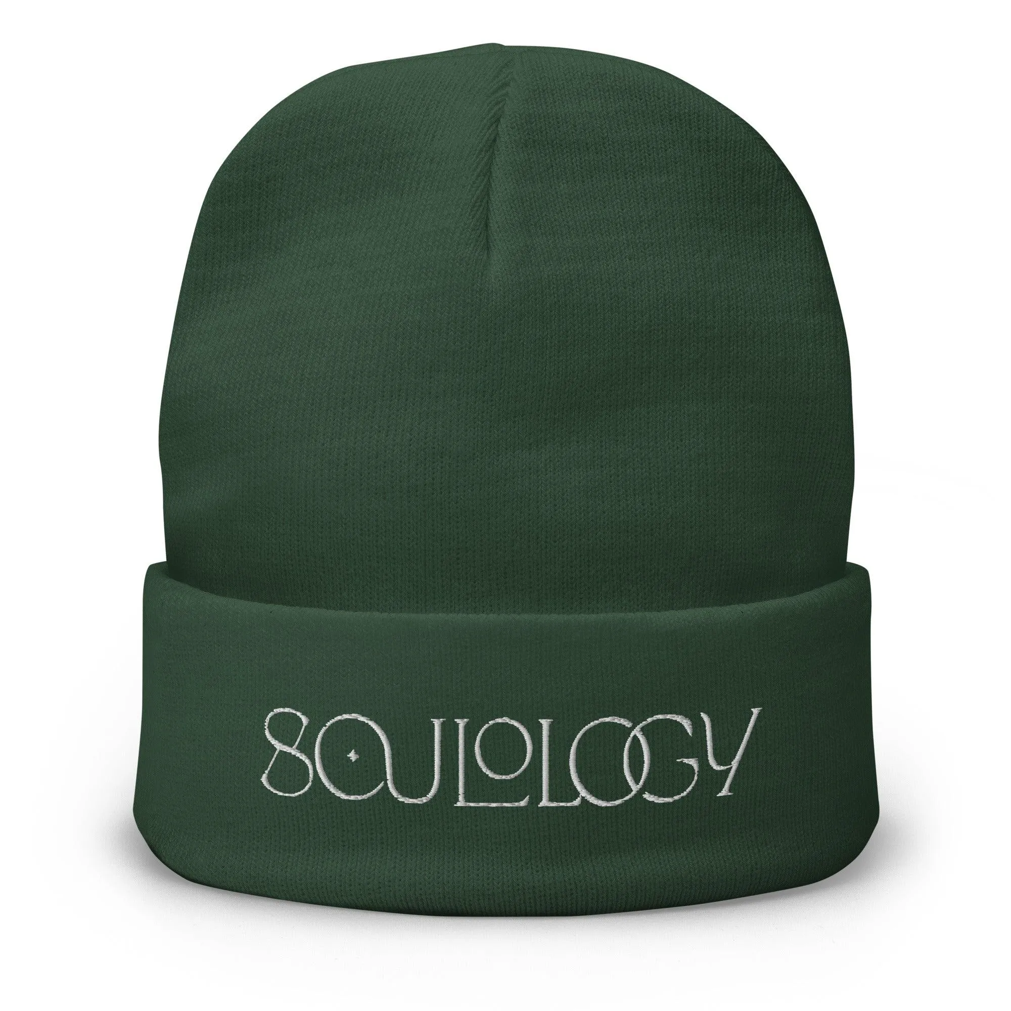 Soulology Text Embroidered Beanie