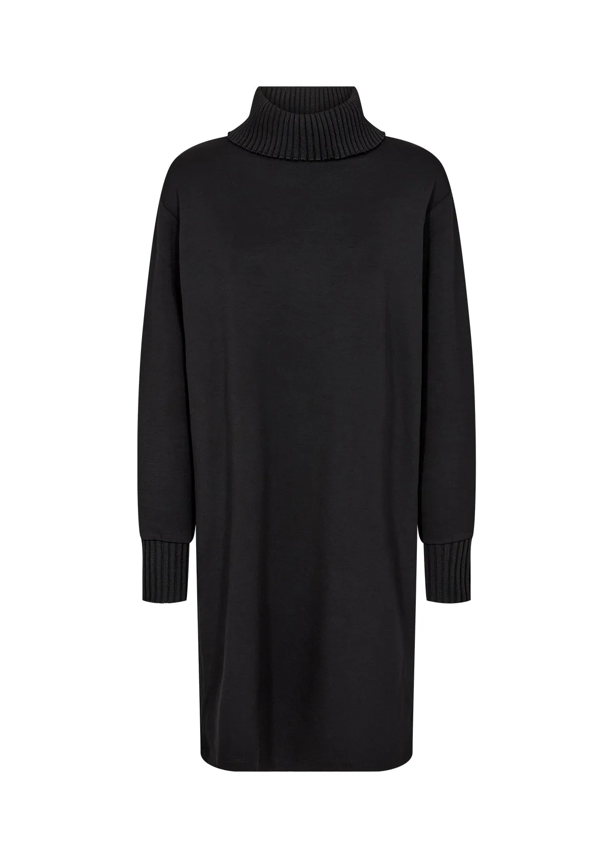 Soya Concept Roll Neck Sweater Dress Black