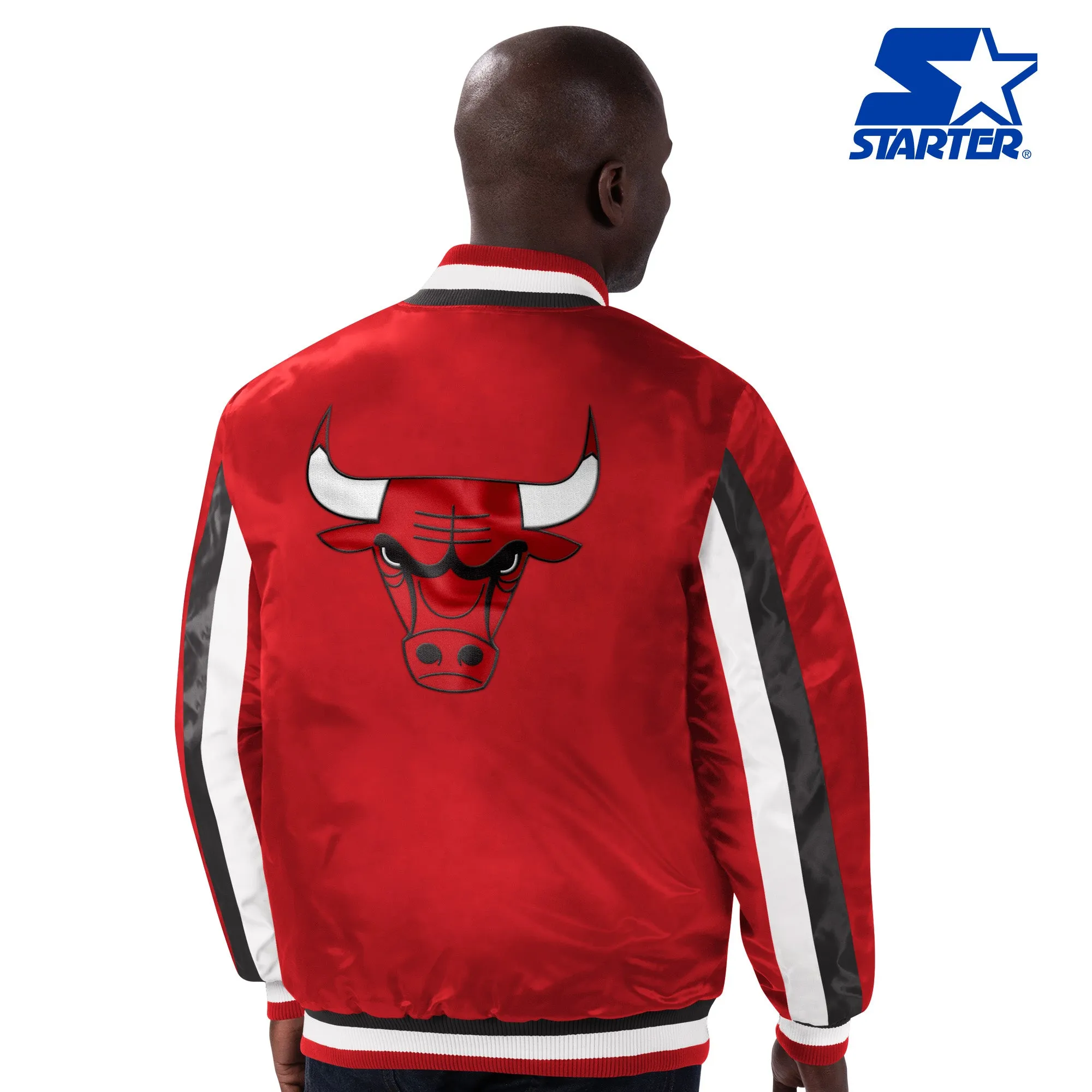 Starter Chicago Bulls Stripe Jacket