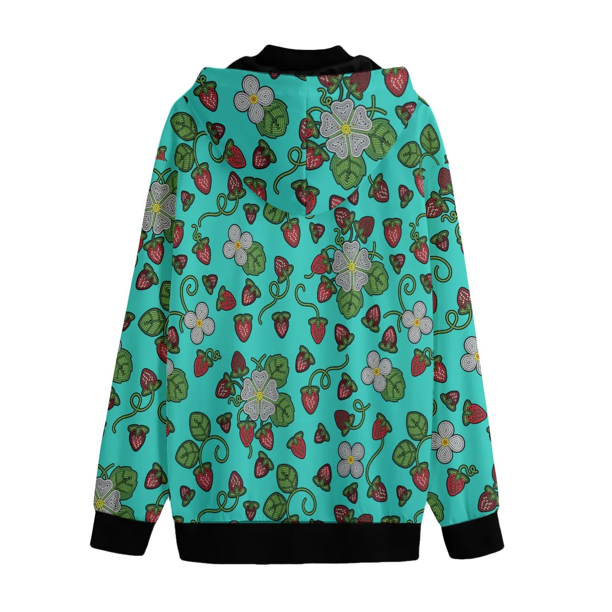 Strawberry Dreams Turquoise Men's Varsity Jacket