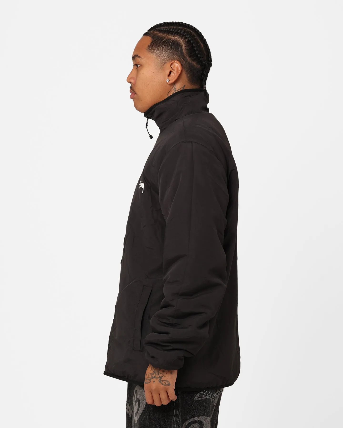 Stussy Dragon Sherpa Jacket Black