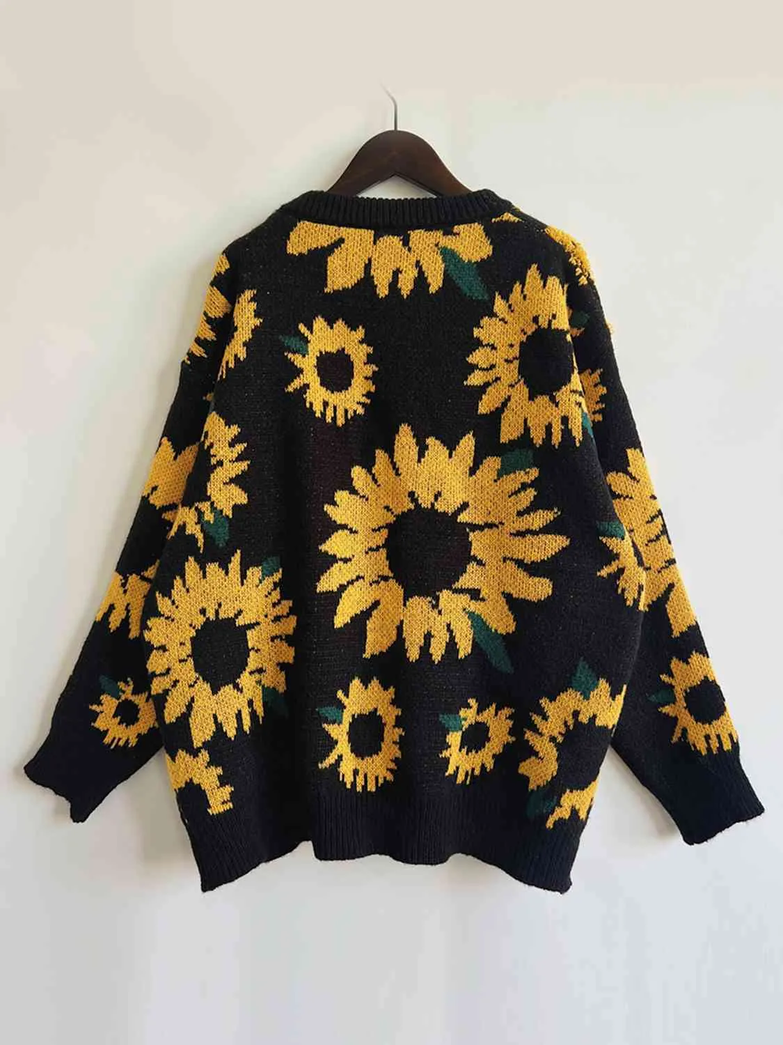 Sunflower Dropped Shoulder Long Sleeve Sweater