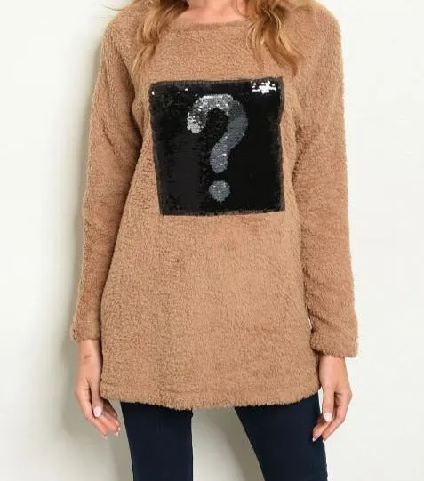 Taupe Fleece Sweater