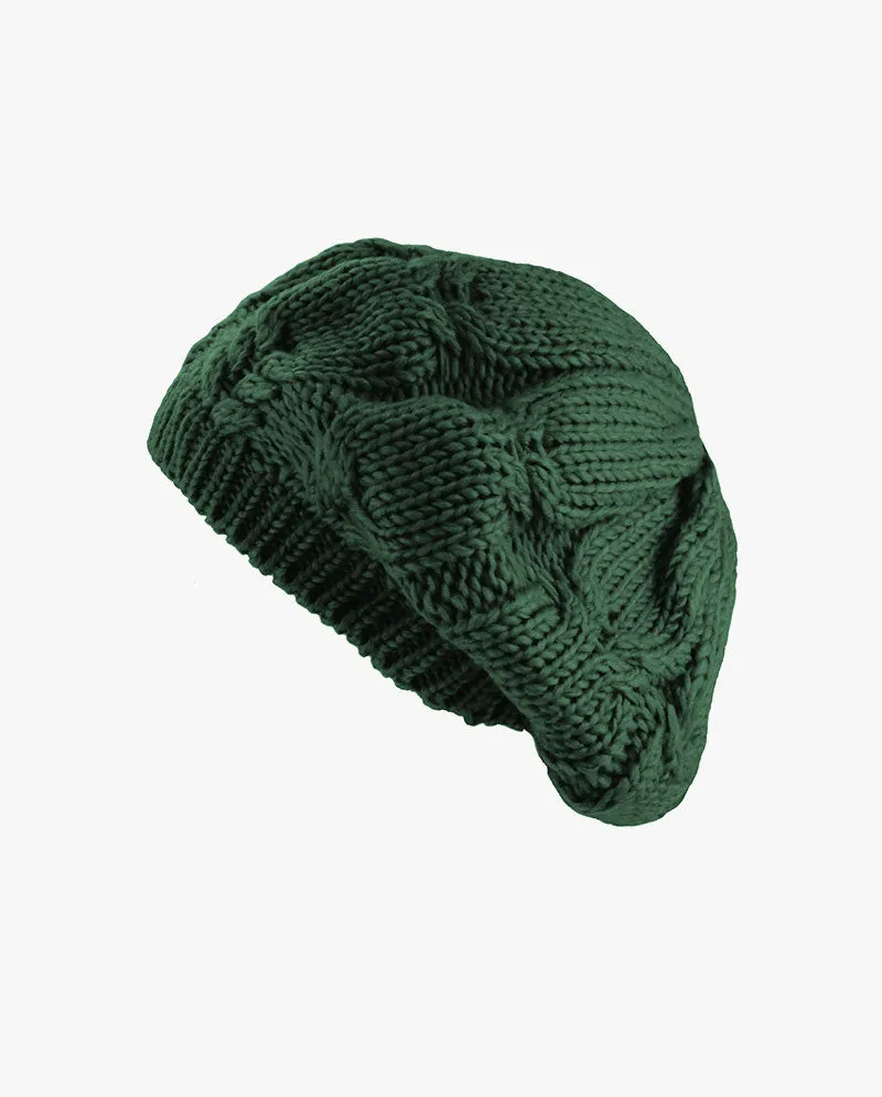 The Hat Depot - Cozy & Soft Curly Knitted Beret