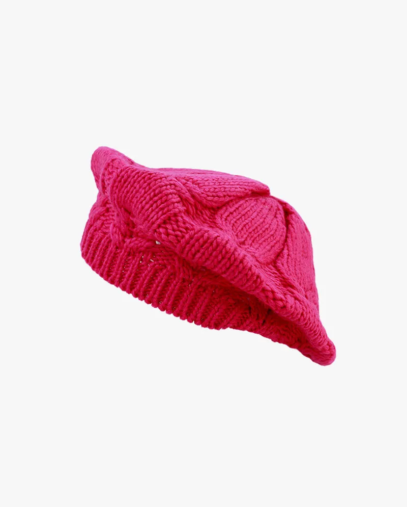 The Hat Depot - Cozy & Soft Curly Knitted Beret