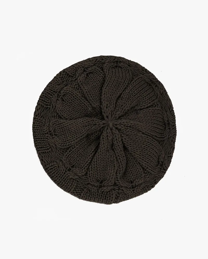 The Hat Depot - Cozy & Soft Curly Knitted Beret