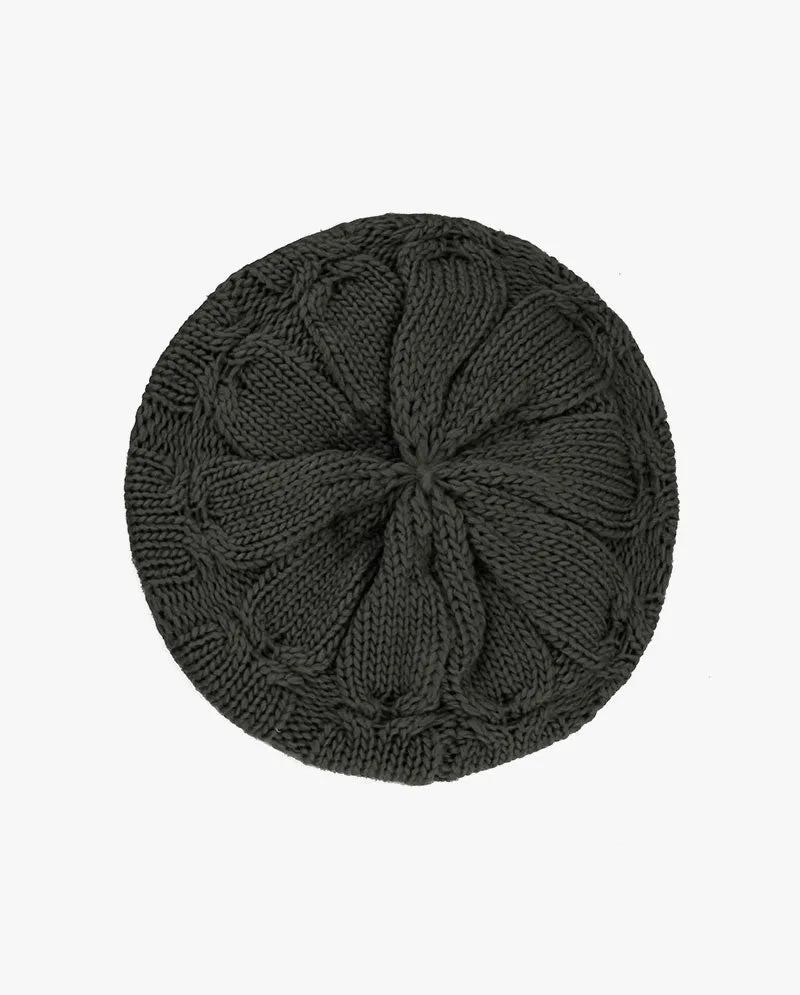 The Hat Depot - Cozy & Soft Curly Knitted Beret