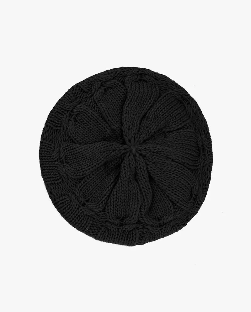 The Hat Depot - Cozy & Soft Curly Knitted Beret