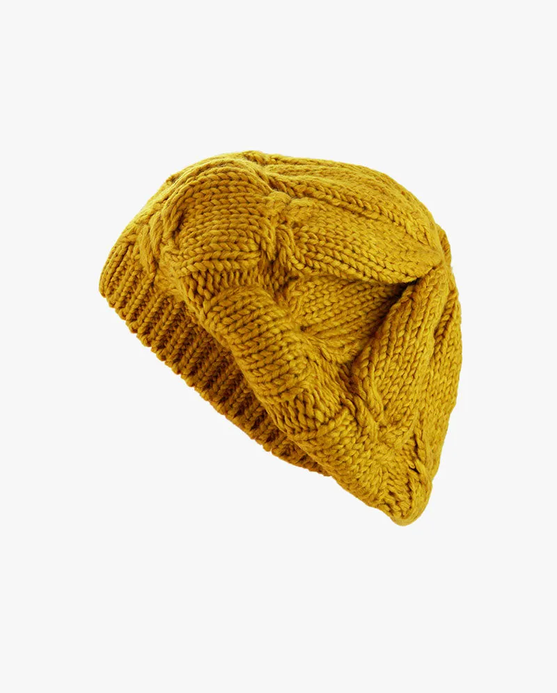 The Hat Depot - Cozy & Soft Curly Knitted Beret