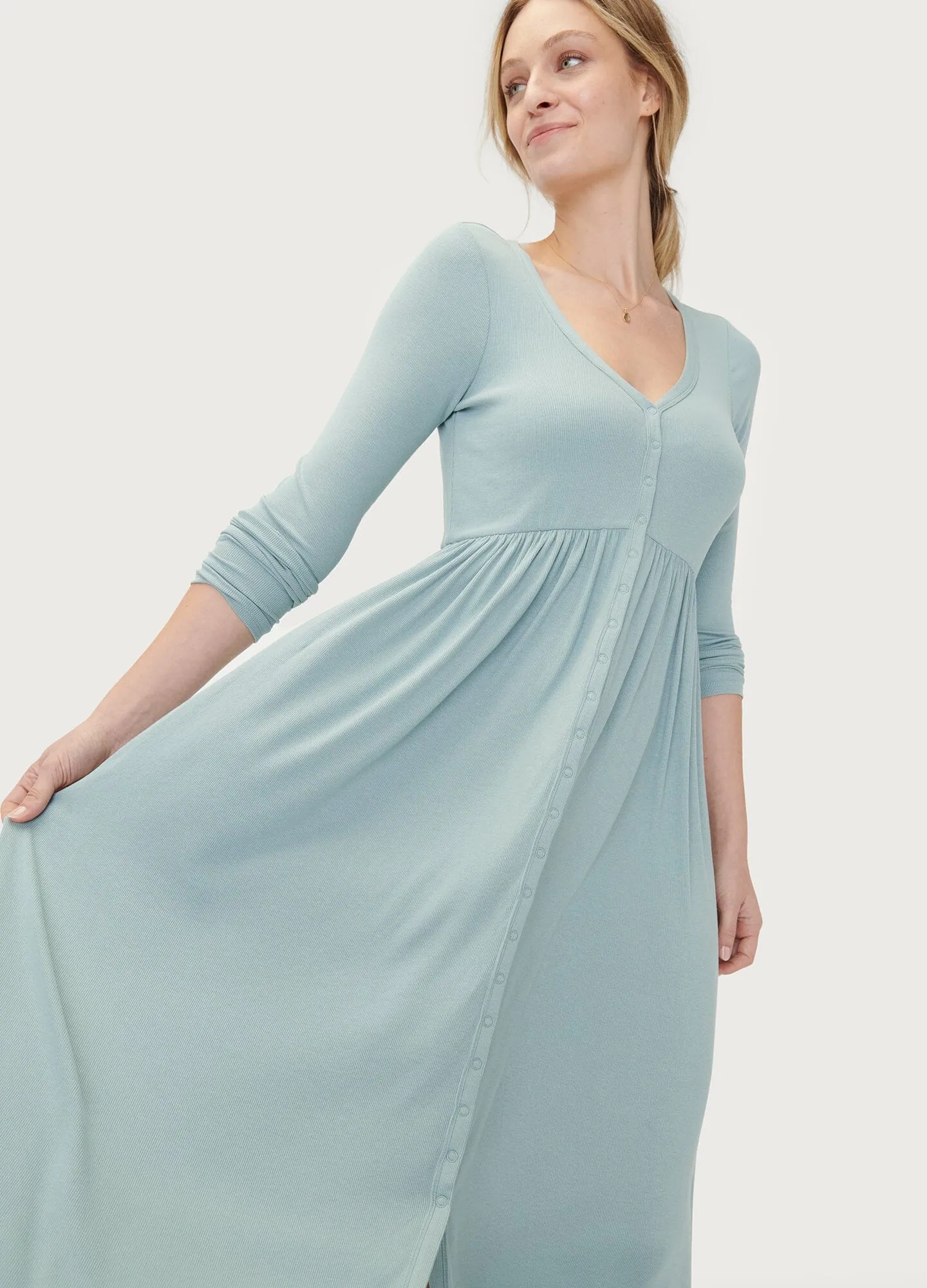 The Softest Rib Nursing Dress