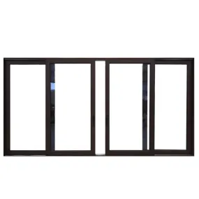 thermal break aluminum automatic black sliding doorby Doorwin