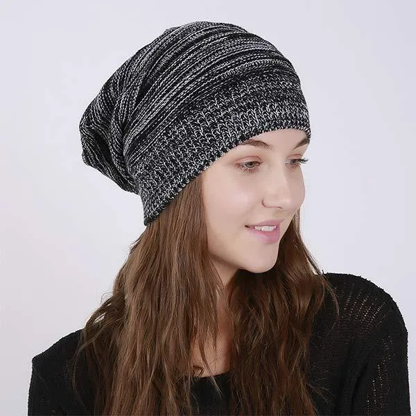 Thin Pleated Heather Beanie 30344460C