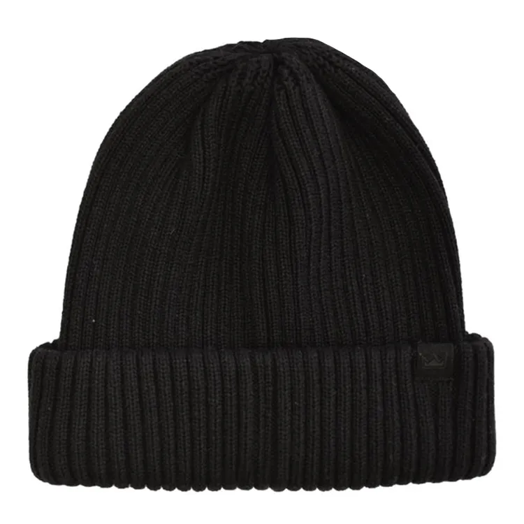 Uflex Unisex Fishermans Beanie - Black