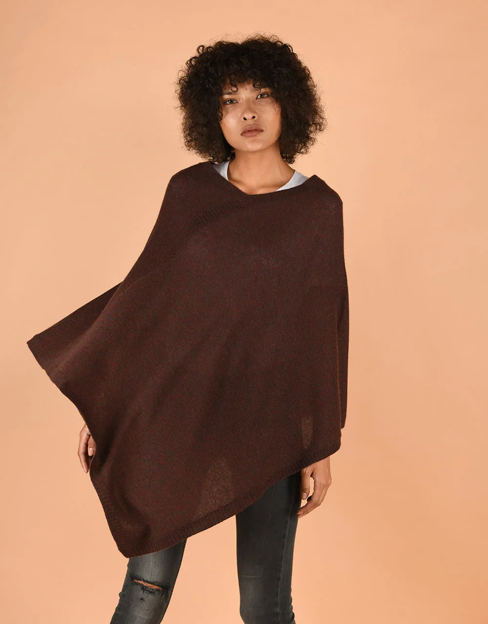 Ultra Soft Poncho in Fruitcake