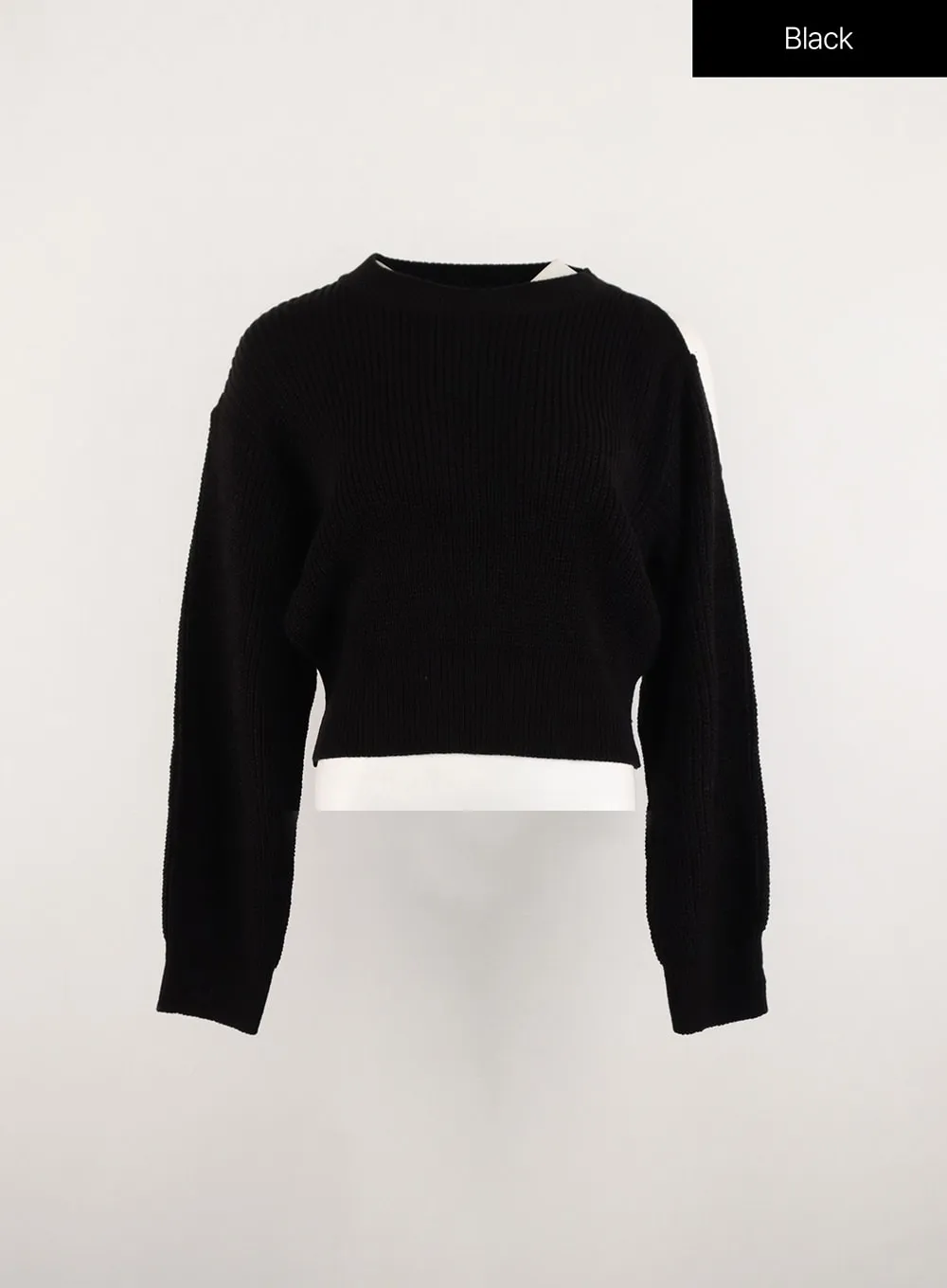 Unbalanced Opening Shoulder Knit Sweater OD308