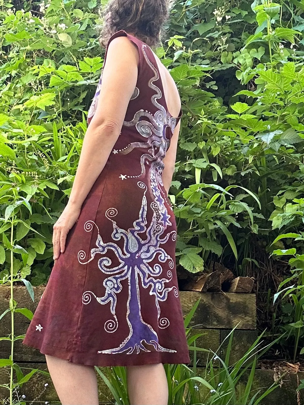 Under The Redwood Tree Handmade Batik Dress