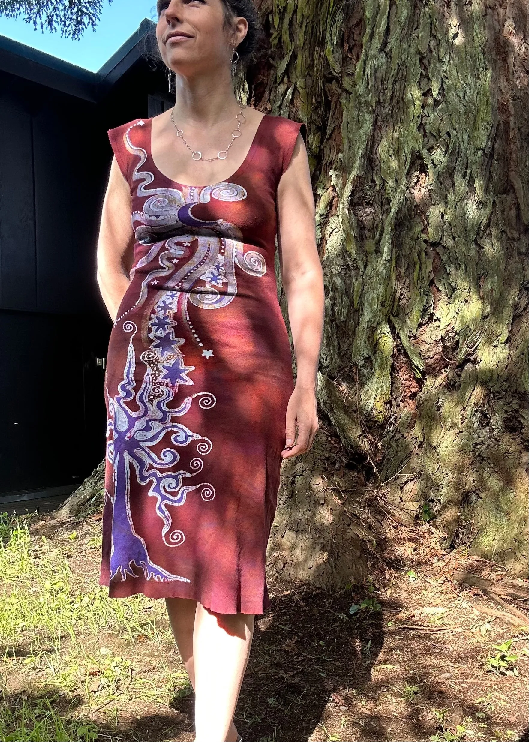 Under The Redwood Tree Handmade Batik Dress