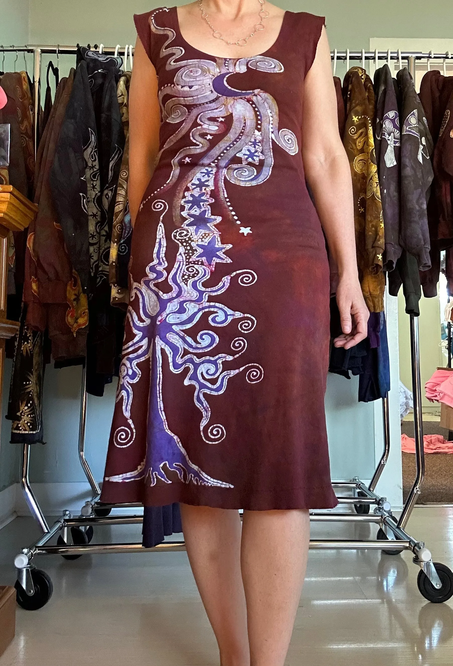 Under The Redwood Tree Handmade Batik Dress