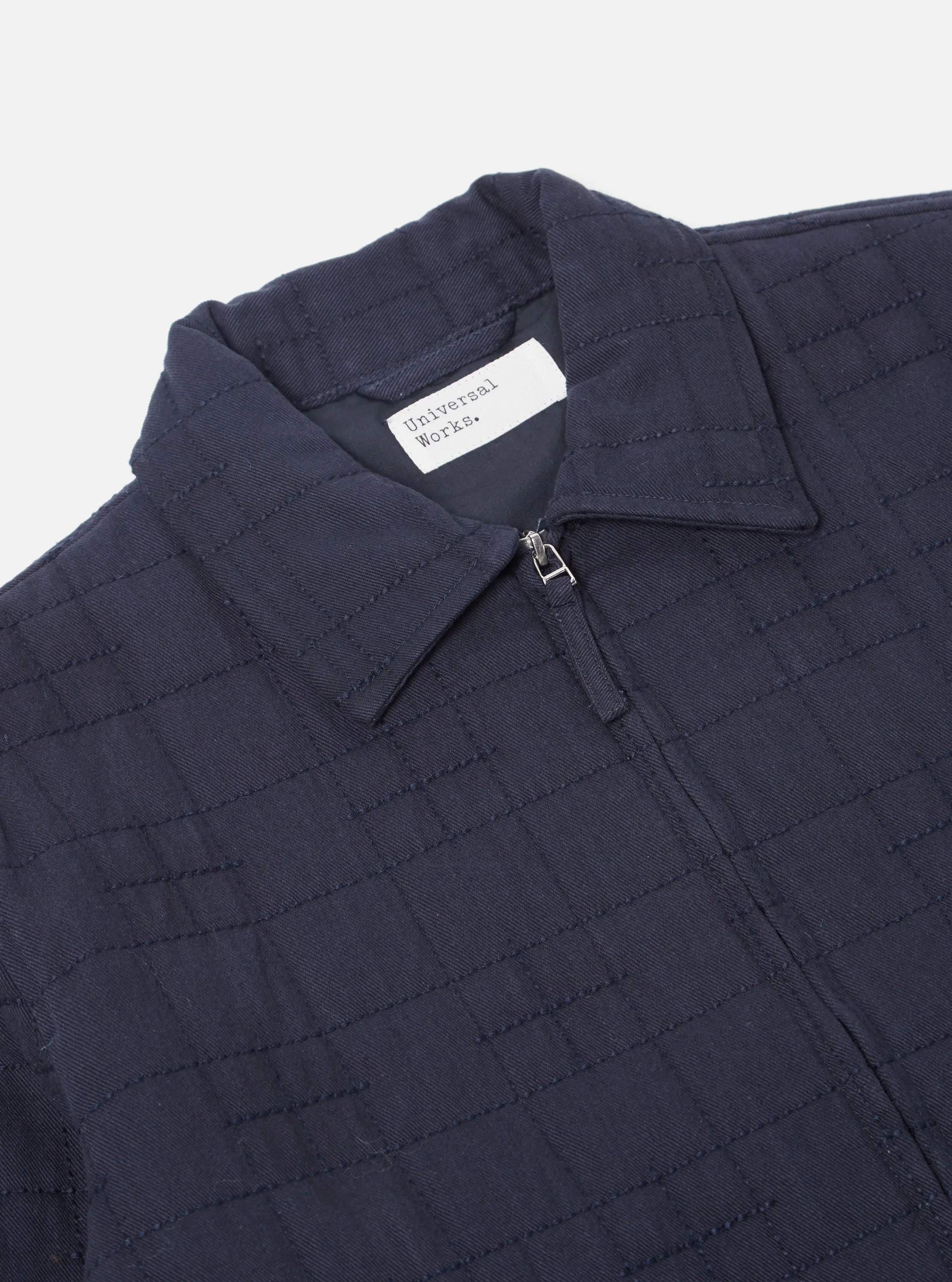 Universal Works Quilt Gower Jacket in Navy Winter Twill