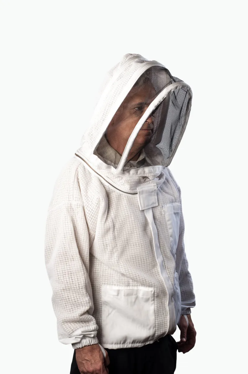 Ventilated 3 Layer beekeeping Jacket with Fencing Veil