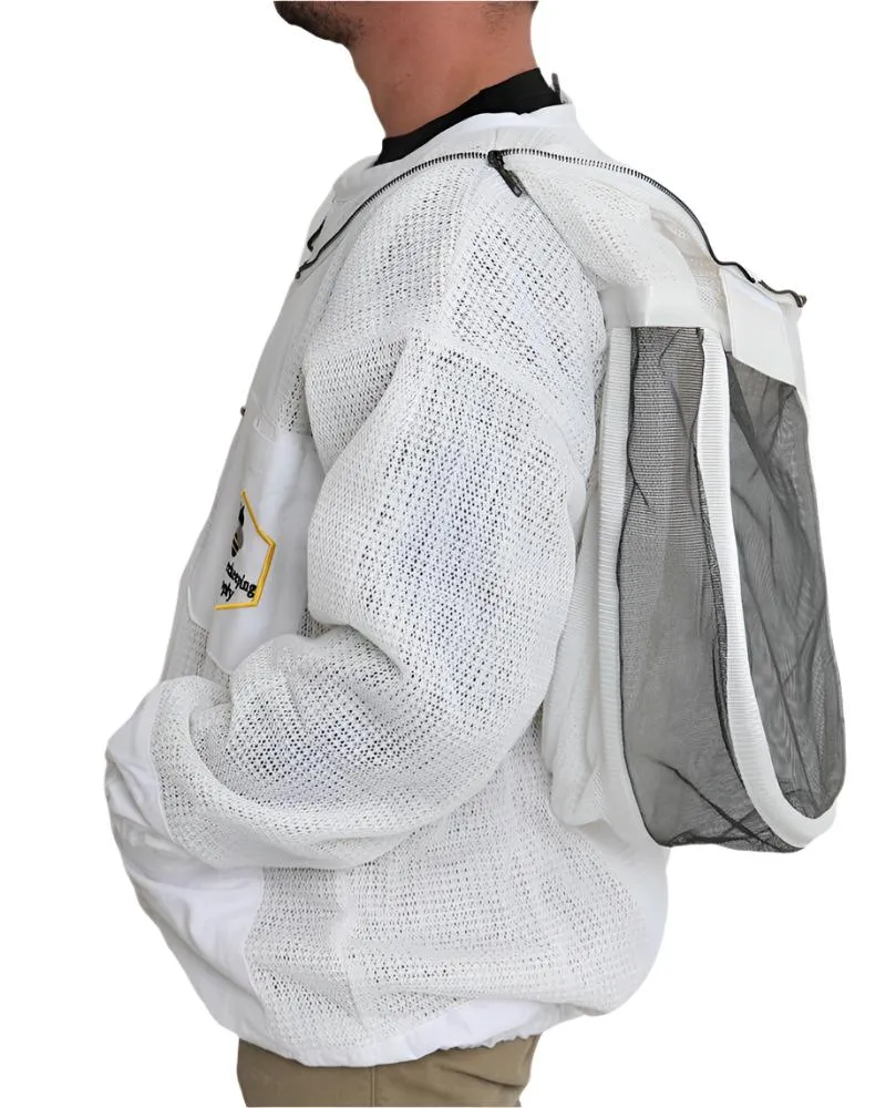 Ventilated 3 Layer beekeeping Jacket with Fencing Veil