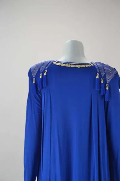 Vintage Royal Blue Kenza Kaftan