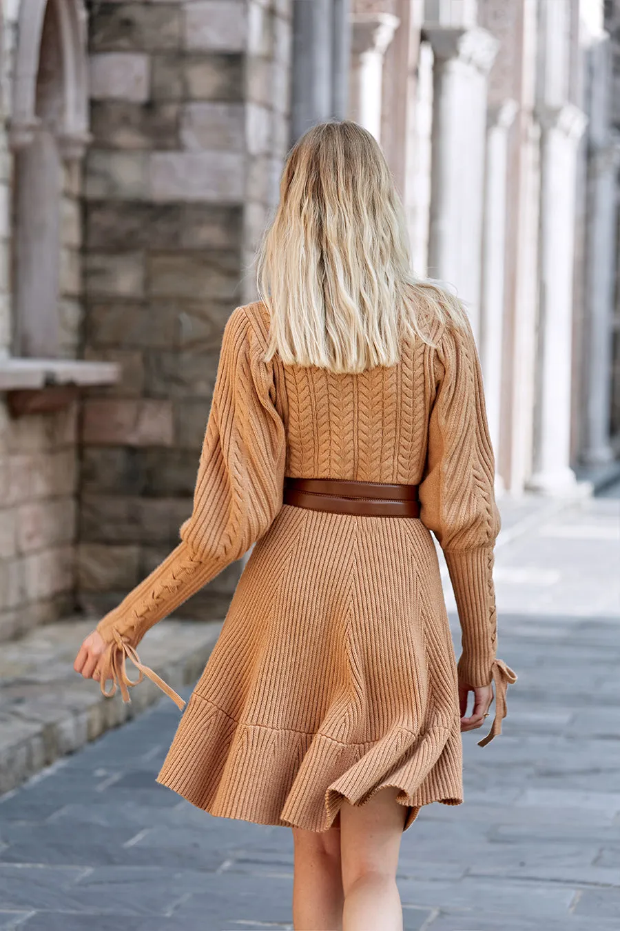 Vintage wool knit dress