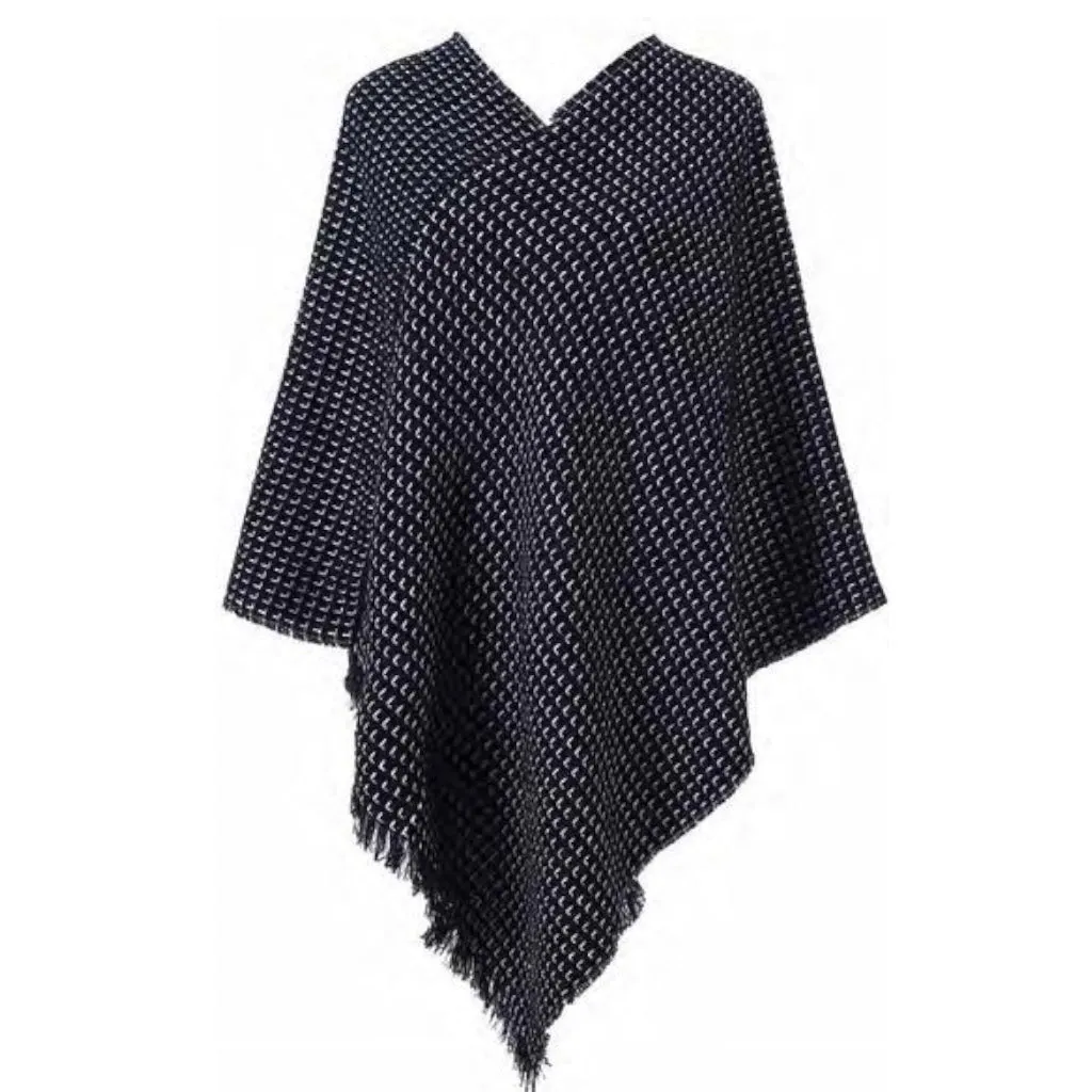 Warm & Cozy Free Size Winter Poncho - Your Cold Weather Go-To