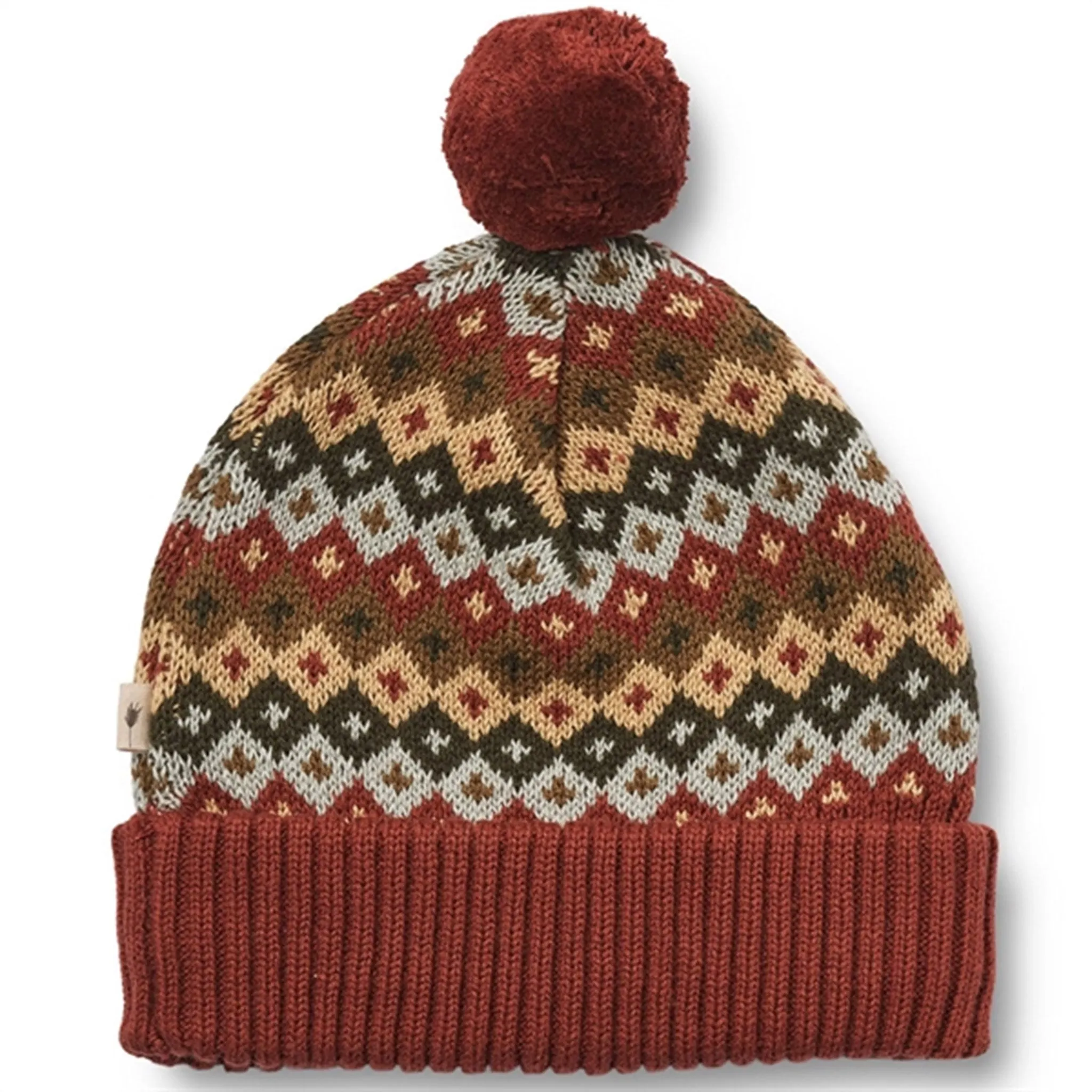 Wheat Beanie Knit Nolo Multi Red