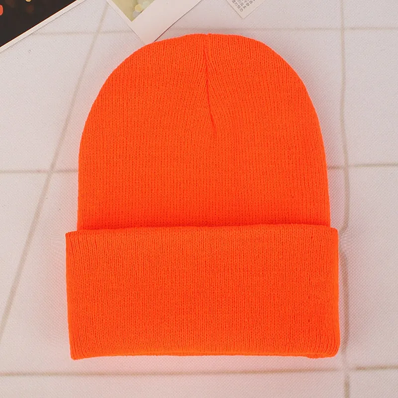 Winter Hats for Unisex New Beanies Knitted Solid Cute Hat Lady Autumn Female Beanie Caps Warmer Bonnet Men Casual Cap Wholesale