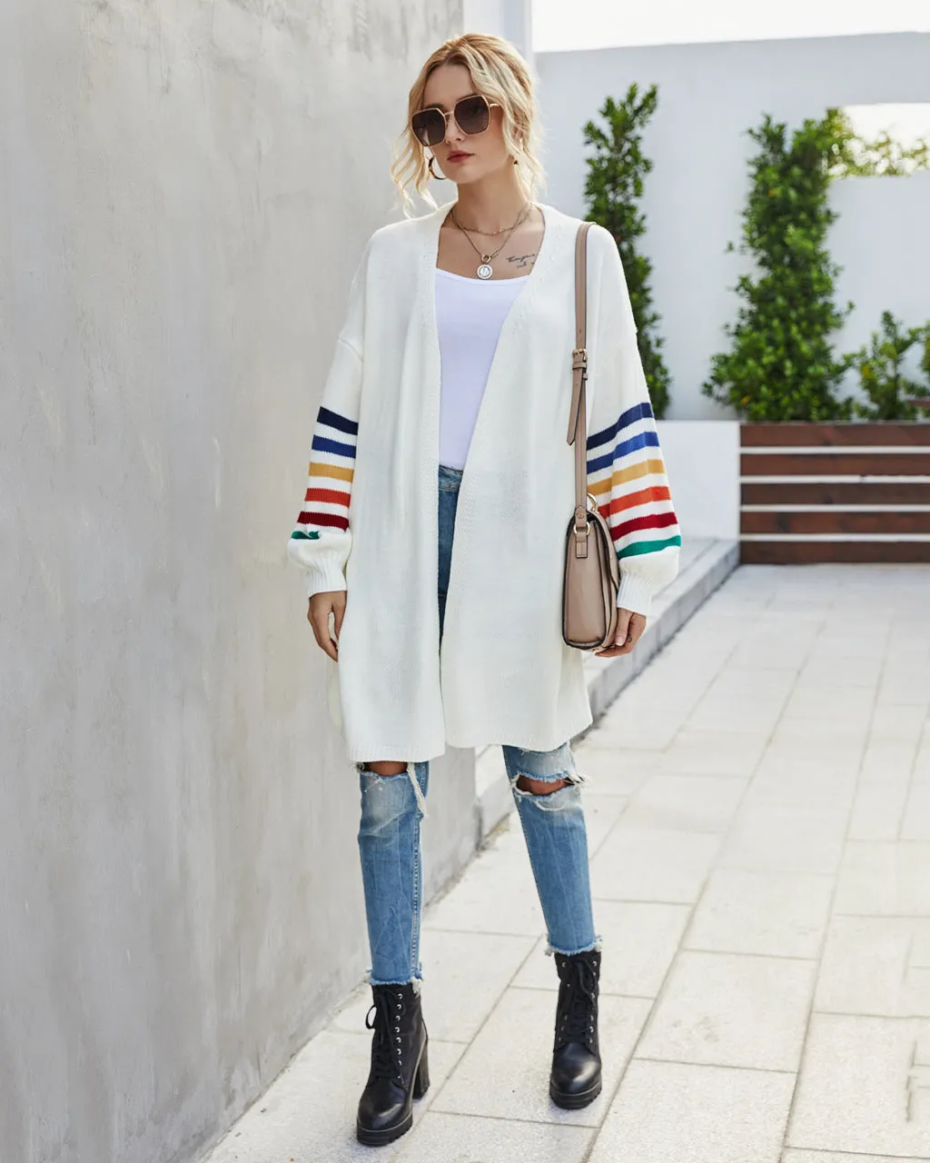 Wjczt Autumn Winter New Cardigan Sweater Women's Loose Long Sleeve Long Coat Fashion Streetwear Women's Dress Knitted Cardigan Tops