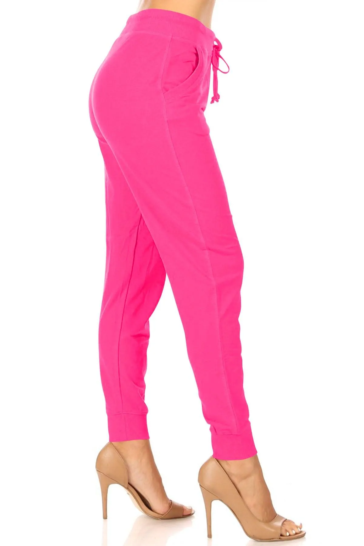 Women's Casual Drawstring Solid Jogger Pants