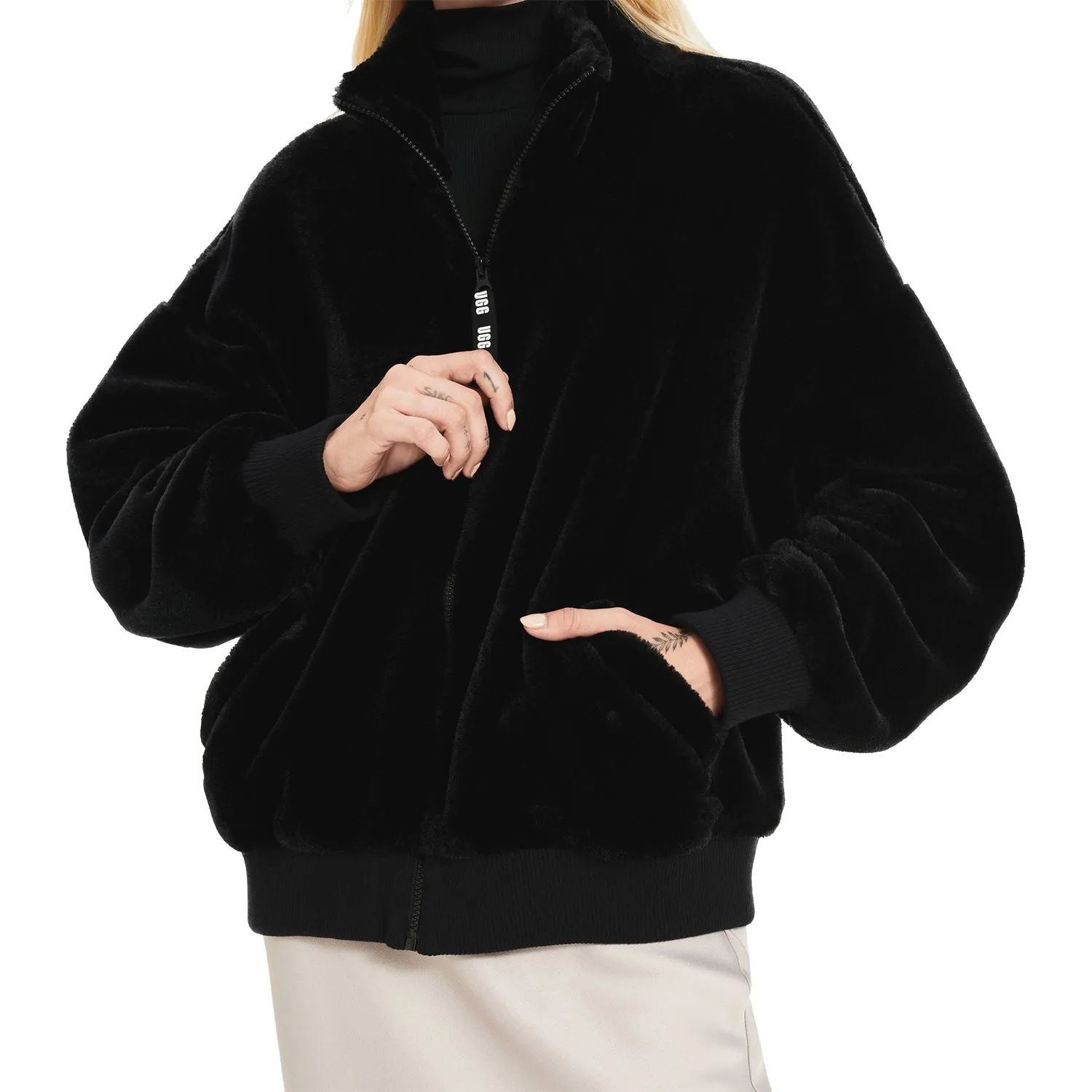 Women's UGG Laken Sherpa Jacket Black